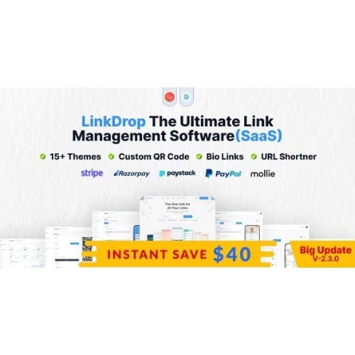 Linkdrop Nulled SaaS Link Management Tool Free Download 2