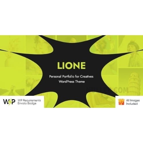 Lione Personal Portfolio for Creatives WordPress Theme
