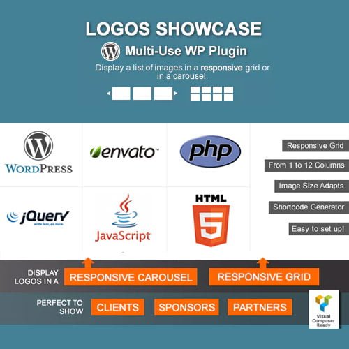 Logos Showcase Multi Use Responsive WP Plugin