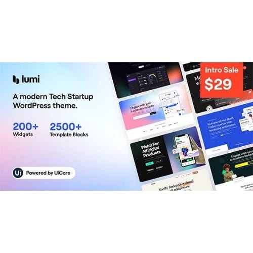 Lumi Tech Startup WordPress Theme