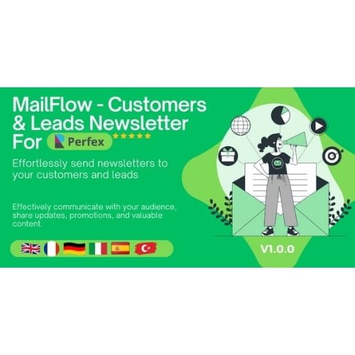 MailFlow Customers Leads Newsletter For Perfex CRM Free Download