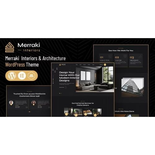 Merraki Interiors Architecture WordPress Theme