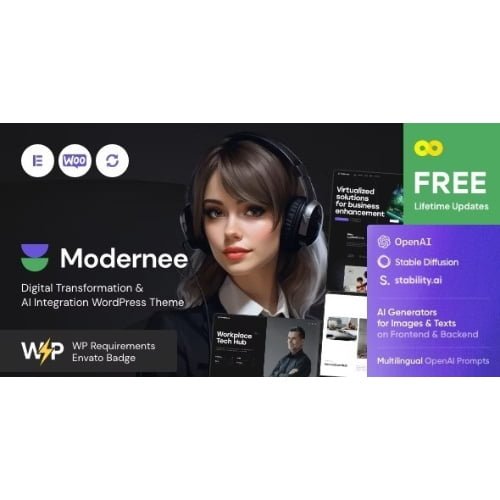 Modernee — AI Integration Digital Transformation WordPress Theme