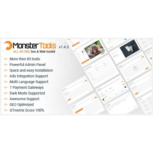 MonsterTools The All in One SEO Web Toolkit Script Nulled
