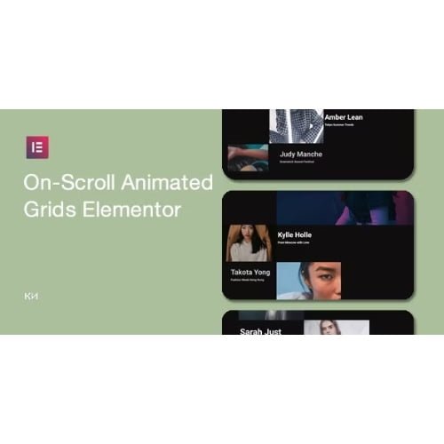 On Scroll Animated Grid for Elementor