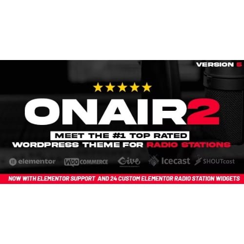 Onair2 Radio Station WordPress Theme With Non Stop Music Player