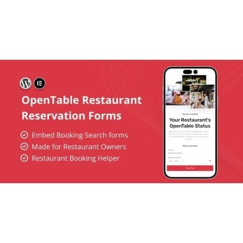 OpenTable Restaurant Reservation Forms for Elementor