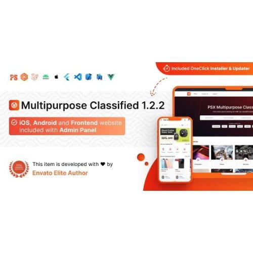 PSX Multipurpose Classified Flutter App with Laravel Admin Panel 1