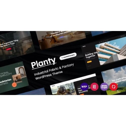 Planty Industrial Fabric Factory WordPress Theme