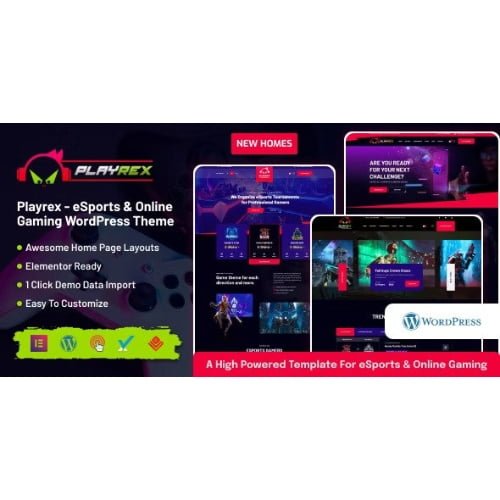 Playrex eSports Gaming Clan News WordPress Theme