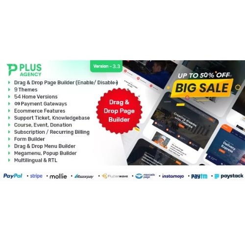 PlusAgency Multipurpose Website CMS Business Agency Management System Free Download