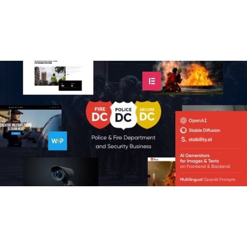 Police Department Fire Security Theme