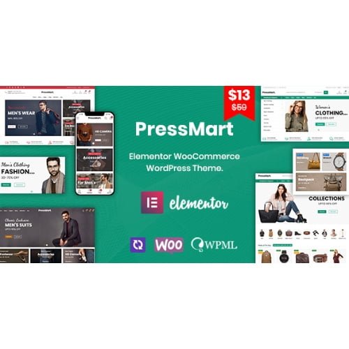 PressMart Modern Elementor WooCommerce WordPress Theme