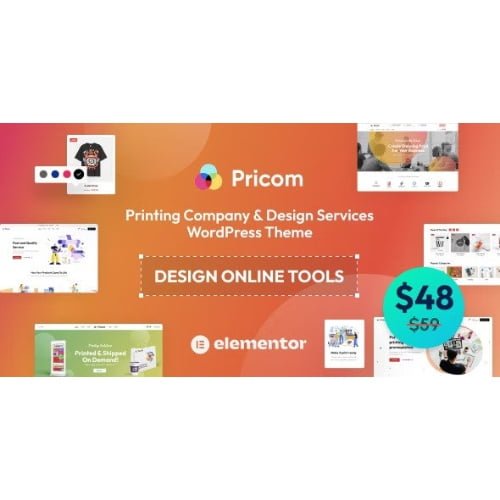 Pricom Printing Company Design Services WordPress theme
