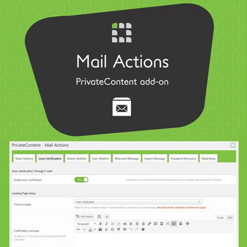 PrivateContent – Mail Actions Add on 1