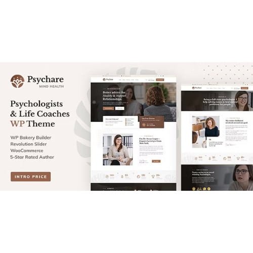 Psychare WordPress Theme for Psychologists Life Coaches
