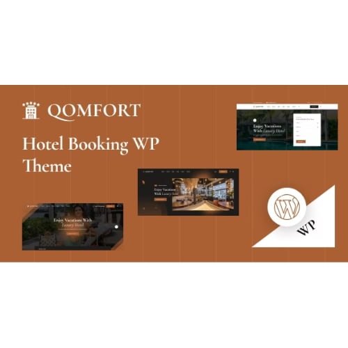 Qomfort Hotel Booking WordPress Theme
