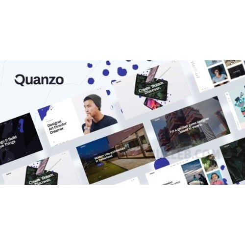 Quanzo Personal Portfolio WordPress Theme