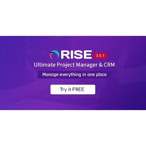 RISE Ultimate Project Manager CRM