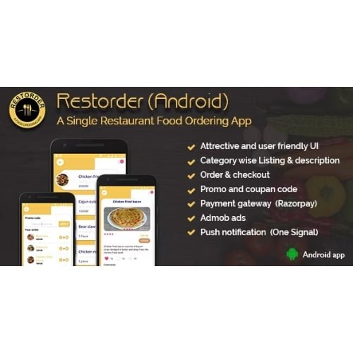 Restorder A single restaurant food ordering app Free Download