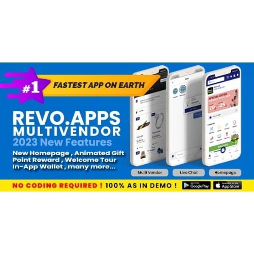 RevoMV Multivendor WCFM Marketplace Flutter Android iOS App Like Flipkart Amazon Shopee Nulled 1