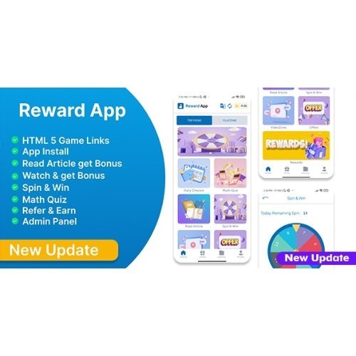 Reward App Lucky Spin Start App ads Adcolony Android Nulled