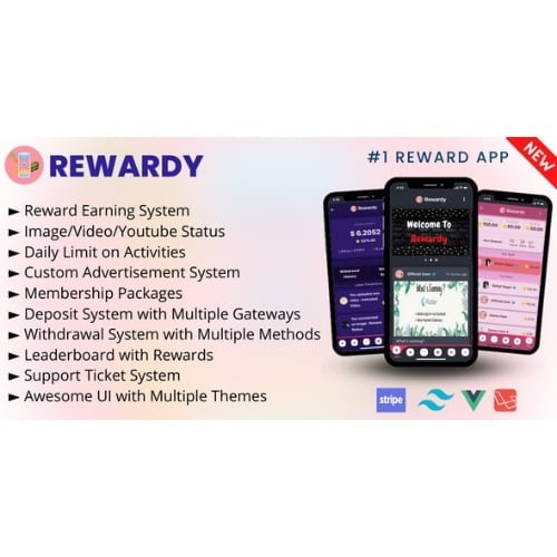 Rewardy Status App with Reward Points PWA Backend Nulled