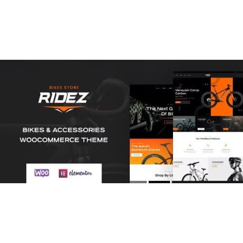Ridez Bike Shop Elementor WordPress Theme