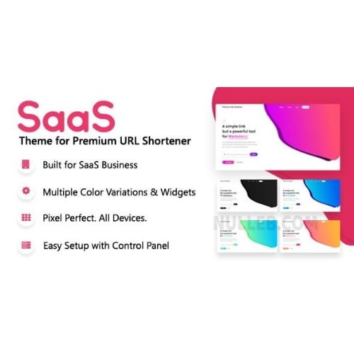 SaaS Theme for Premium URL Shortener