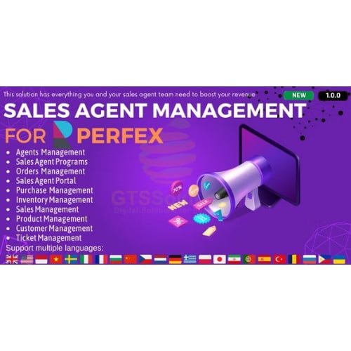 Sales Agent Management module for Perfex CRM
