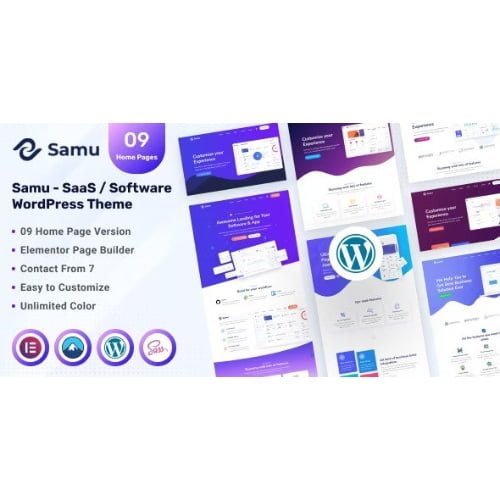Samu SaaS Software WordPress Theme