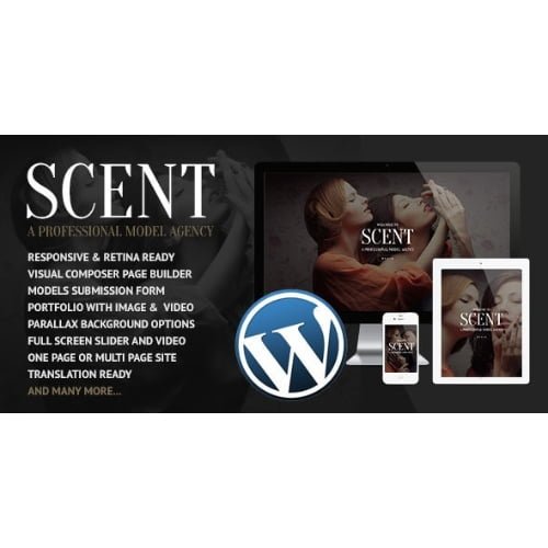 Scent Model Agency WordPress Theme