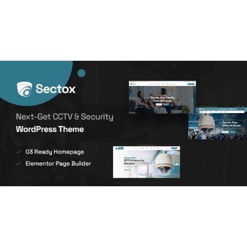 Sectox CCTV Security WordPress Theme Nulled