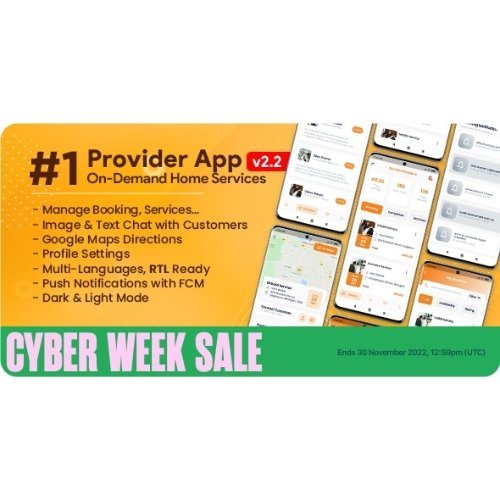 Service Provider App for On Demand Home Services Complete Solution Flutter Nulled