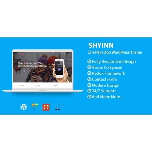 Shyinn One Page App WordPress Theme