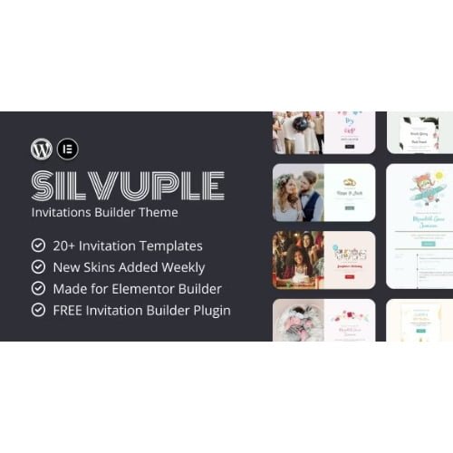 Silvuple – Online Invitation Maker Theme