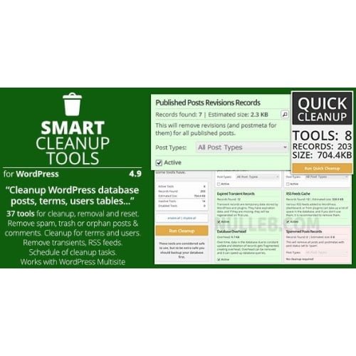 Smart Cleanup Tools Plugin for WordPress