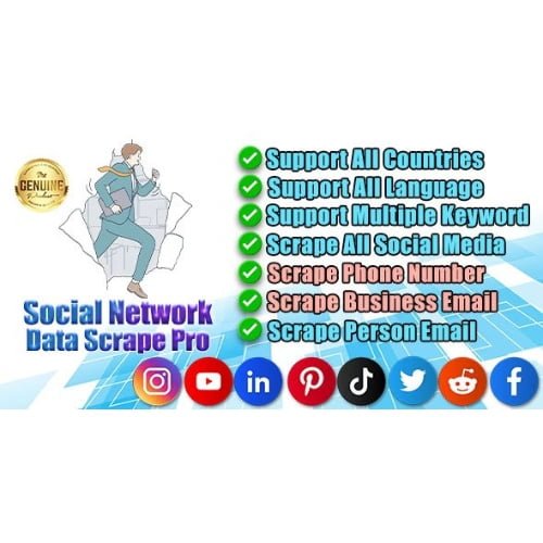 Social Network Data Bulk Scrape Extractor Pro