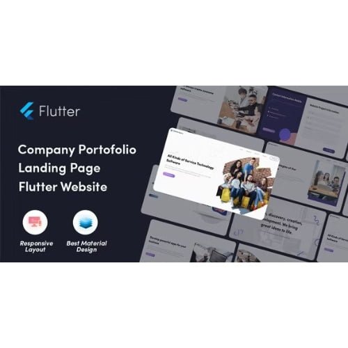 Software Flutter Website Company Profile in flutter 3.0 flutter website