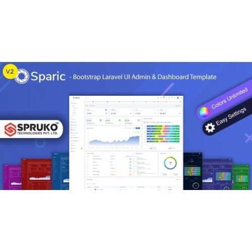Sparic Laravel Admin dashboard Template Nulled