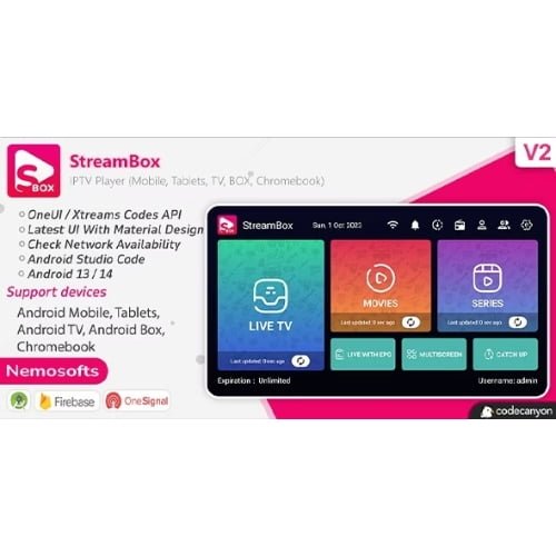StreamBox IPTV Player Android MobileTablets TV BOX Chromeb Free Download