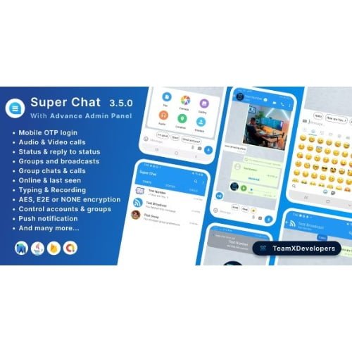 Super Chat Android Chatting App with Group Chats and Voice Video Calls Whatsapp Clone