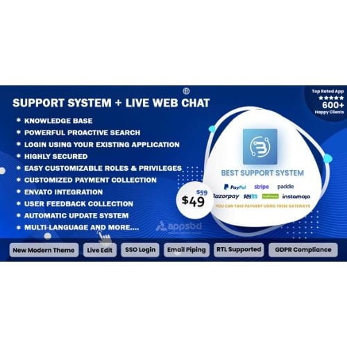 Support System Live Web Chat Client Desk Ticket Help Desk