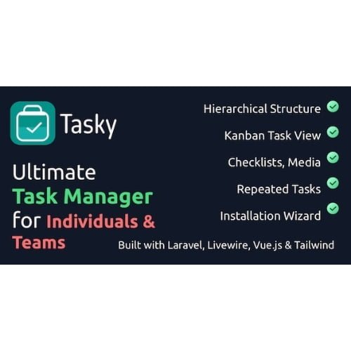 Tasky Complete Task Management Solution Nulled