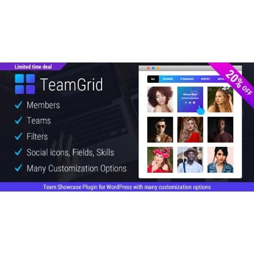 Team Grid Team Member Showcase WordPress Plugin Team Editor Nulled