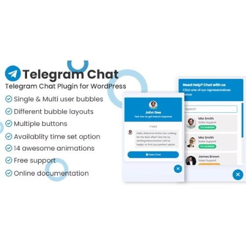 Telegram Chat Support Pro WordPress Plugin