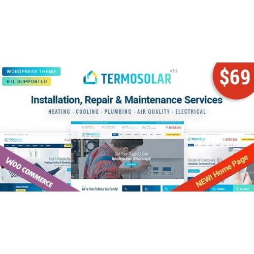 Termosolar Maintenance Services WordPress Theme