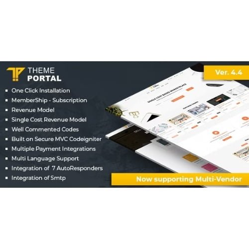 Theme portal multi vendor eCommerce marketplace Nulled sell digital products themes plugins php scri 3