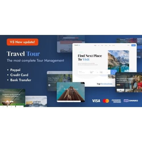 TravelTour Travel Tour Booking WordPress