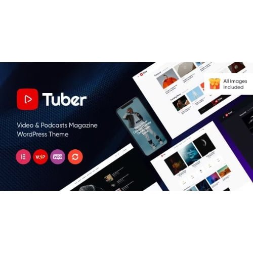 Tuber Video Blog Podcast WordPress Theme